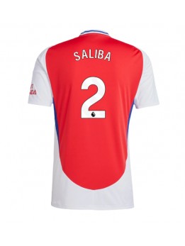 Muži Futbalové oblečenie Arsenal William Saliba #2 2024-25 Krátky Rukáv - Domáci